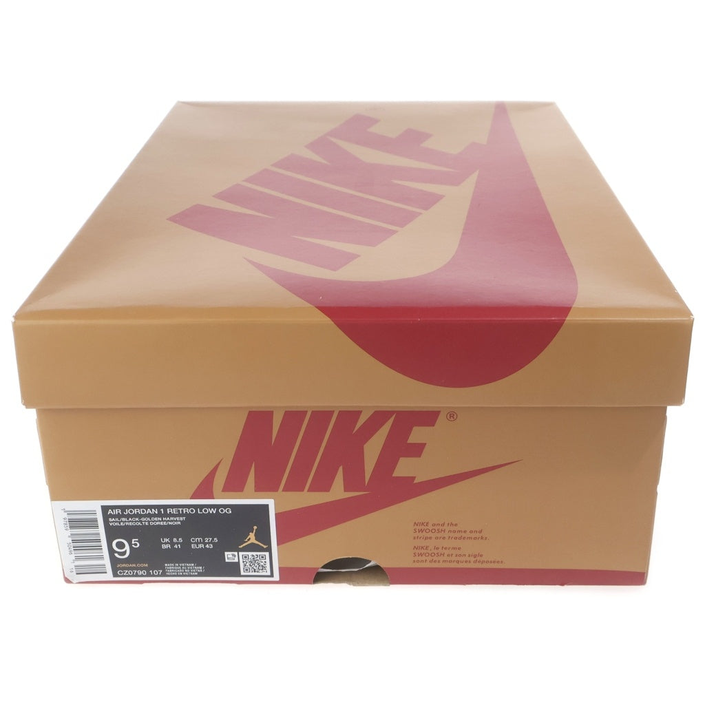NIKE(ナイキ) AIR JORDAN1 RETRO LOW OG CZ0790-107 エアジョーダン1 レトロ ローカットスニーカー シューズ ホワイト/ブラウン US9.5/27.5cm CZ0790-107