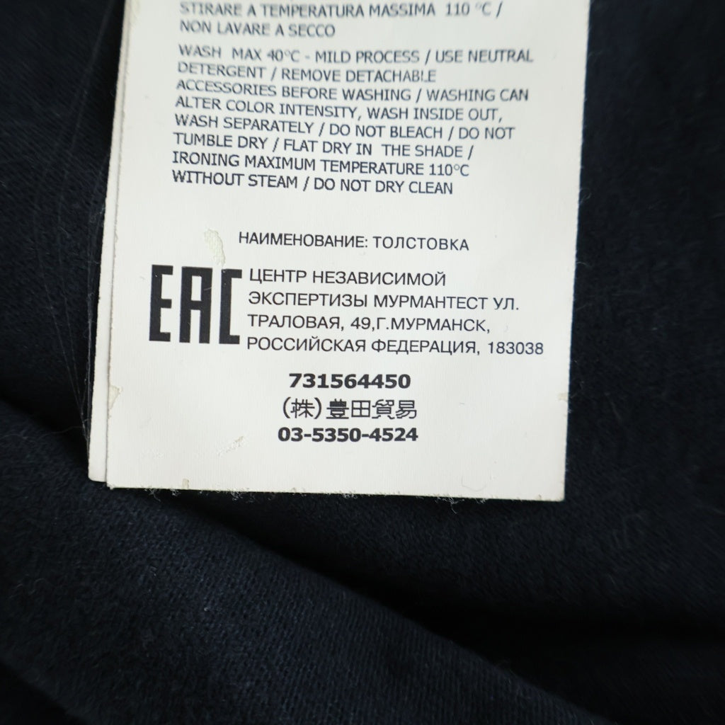 STONE ISLAND(ストーンアイランド) Long Sleeve Sweat Shirt 731564450 ロゴワッペン付き クルーネック 長袖Tシャツ カットソー ブラック 731564450