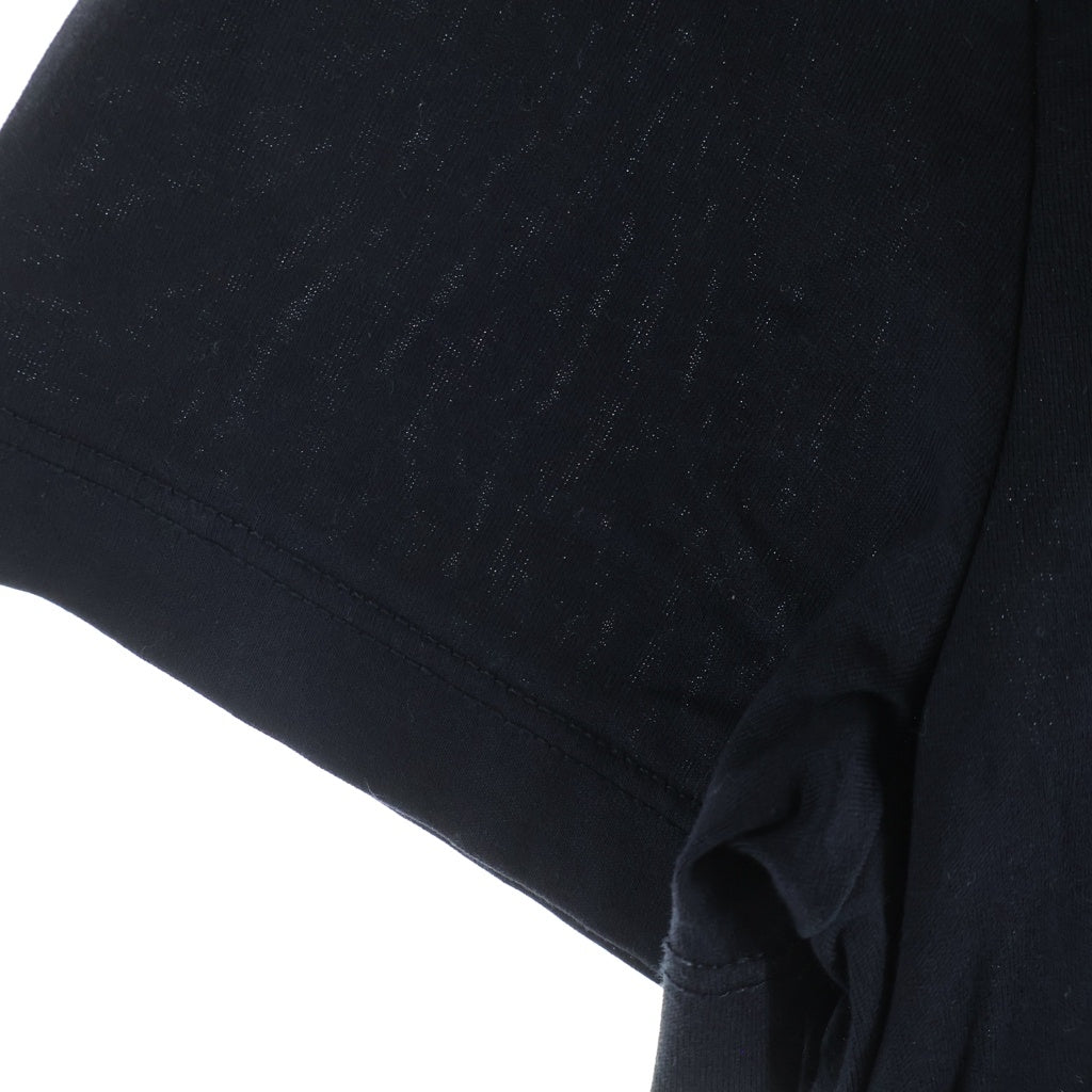 MONCLER(モンクレール) 19SS ダブルロゴワッペン クルーネック半袖Tシャツ カットソー ブラック D10918032500 8390Y D10918032500 8390Y