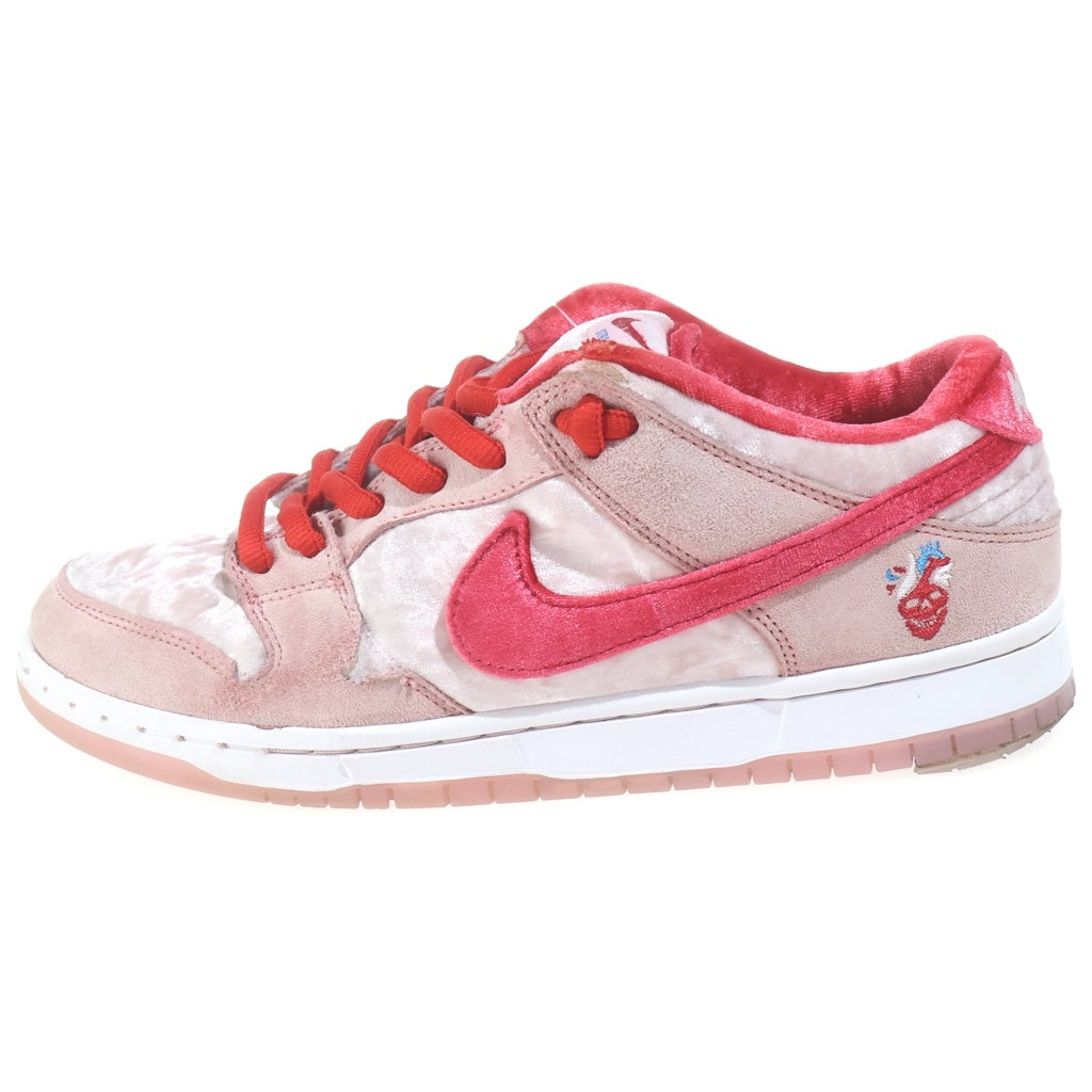 NIKE SB(ナイキエスビー) × Strangelove DUNK LOW Valentine's Day CT2552-800 ストレンジラブ ダンクロー バレンタイデイ ローカットスニーカー シューズ ピンク/ホワイト US9.5/27.5cm