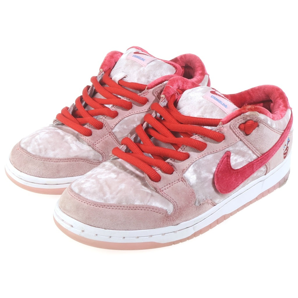 NIKE SB(ナイキエスビー) × Strangelove DUNK LOW Valentine's Day CT2552-800 ストレンジラブ ダンクロー バレンタイデイ ローカットスニーカー シューズ ピンク/ホワイト US9.5/27.5cm