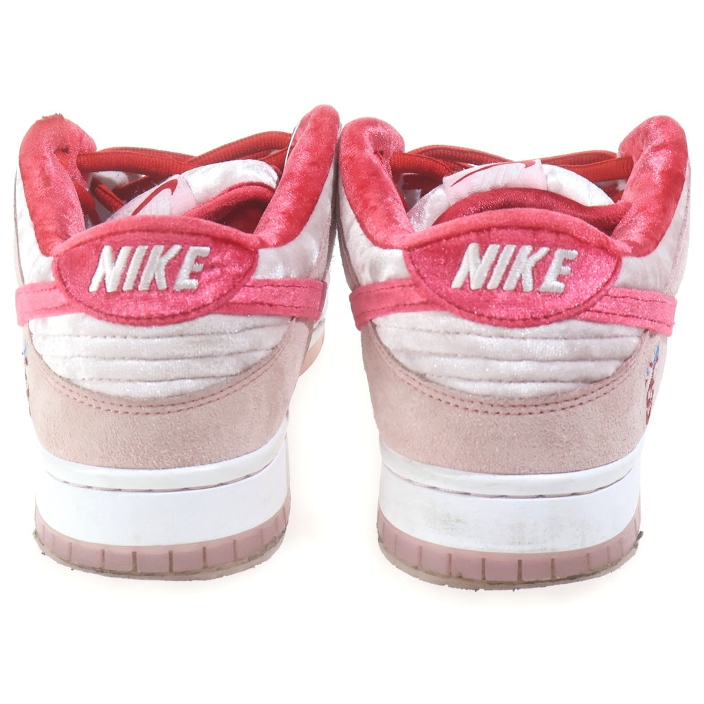 NIKE SB(ナイキエスビー) × Strangelove DUNK LOW Valentine's Day CT2552-800 ストレンジラブ ダンクロー バレンタイデイ ローカットスニーカー シューズ ピンク/ホワイト US9.5/27.5cm