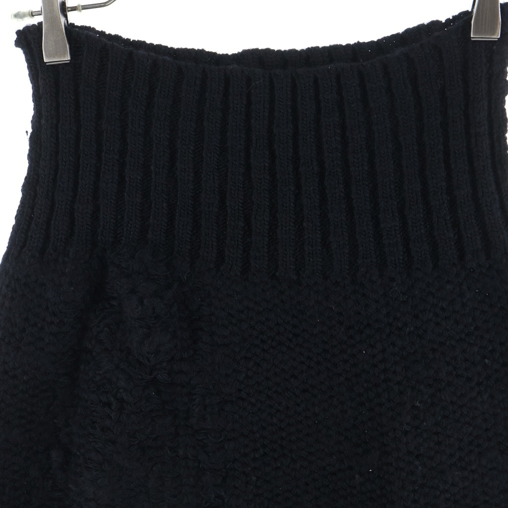 Y's(ワイズ) 3G TUCK ROBE PATTERN BACK SLIT SKIRT バックスリット スカート ブラック レディース YE-K75-182