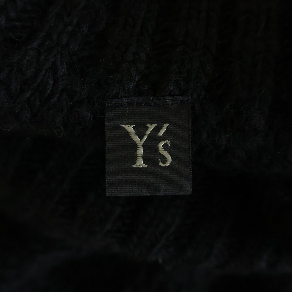 Y's(ワイズ) 3G TUCK ROBE PATTERN BACK SLIT SKIRT バックスリット スカート ブラック レディース YE-K75-182