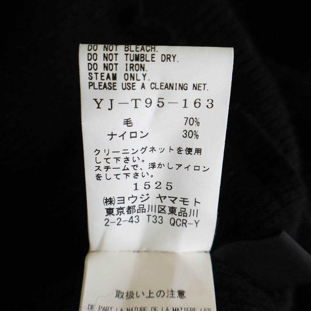 Y's(ワイズ) パッチワークデザイン アシンメトリーニットセーター ブラック レディース YJ-T95-163