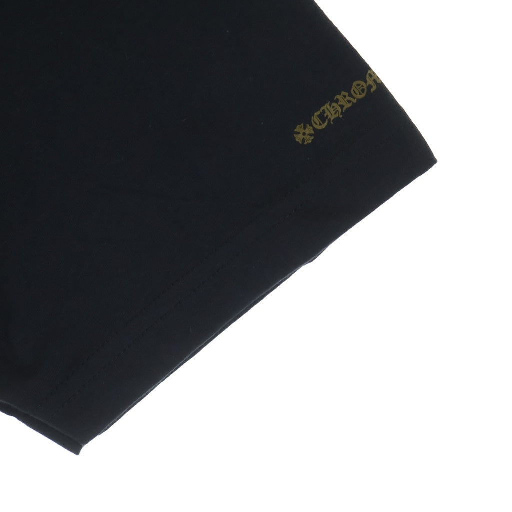 CHROME HEARTS(クロムハーツ) Neck Logo S/S TEE ネックロゴ 半袖Tシャツ カットソー ブラック/ゴールド