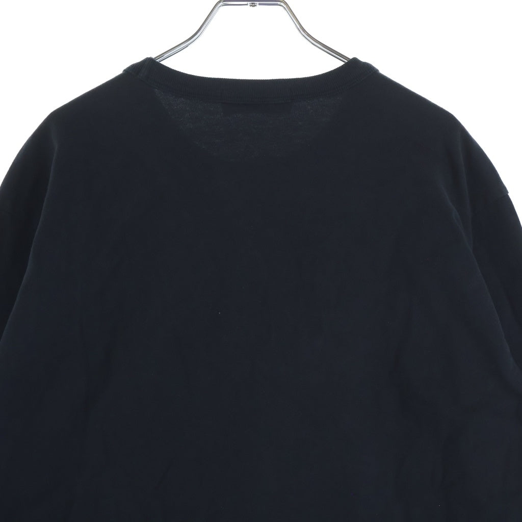 STONE ISLAND(ストーンアイランド) Long Sleeve Sweat ロゴワッペン付き クルーネック 長袖Tシャツ ブラック 731564450