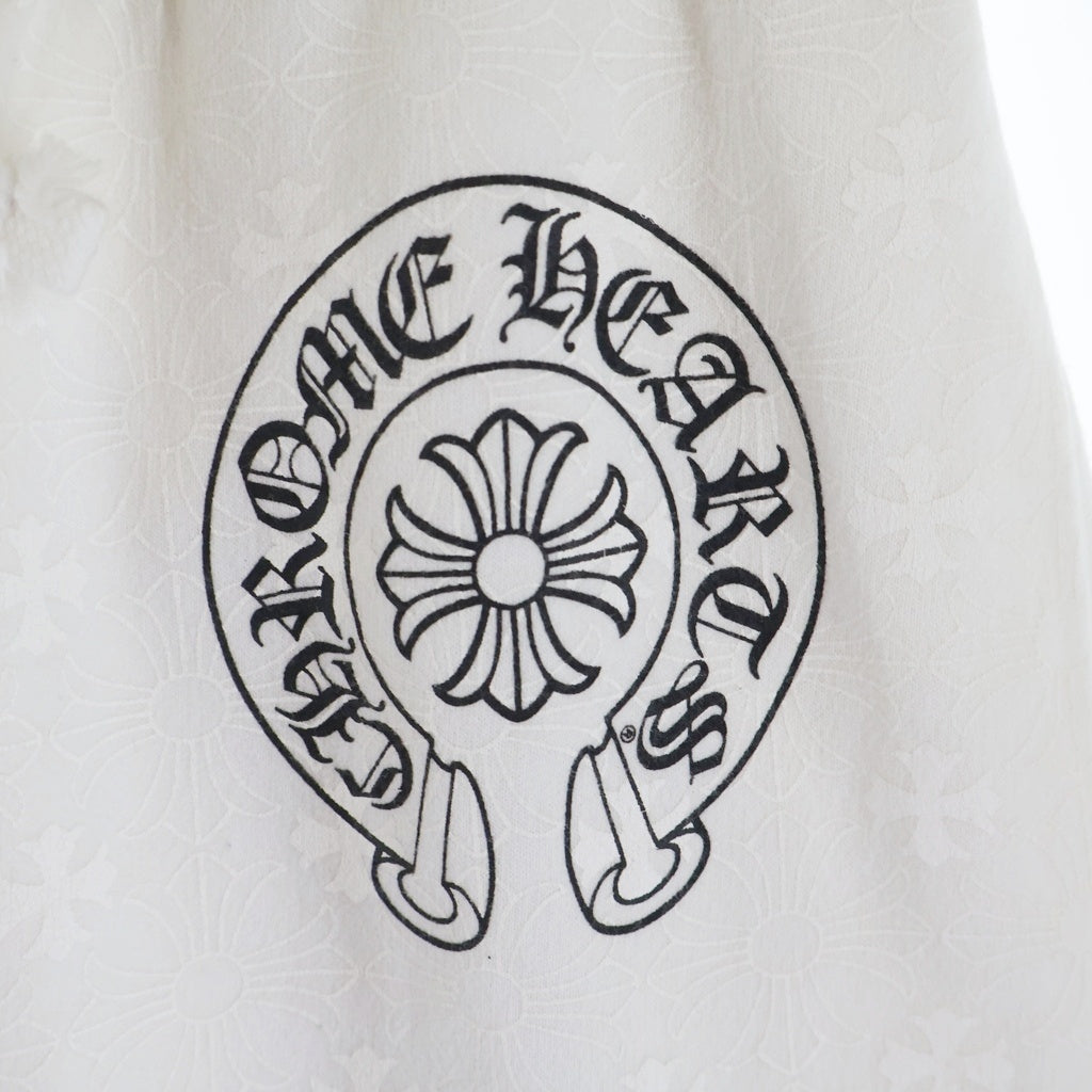 CHROME HEARTS(クロムハーツ) SWEAT PANTS CHプラス総柄 ホースシュープリント スウェットパンツ ホワイト