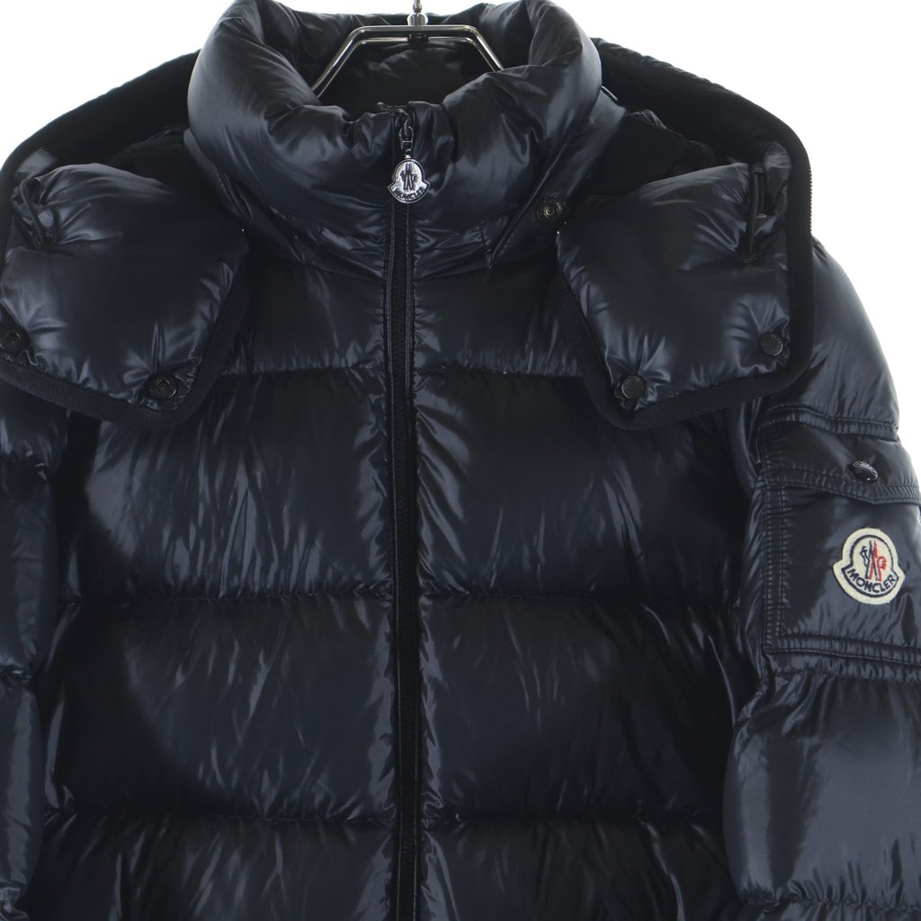 MONCLER(モンクレール) BERRE GIUBBOTTO B20934692749 53052 べーレジュボット フロントジップアップ ナイロンダウンジャケット レディース ブラック