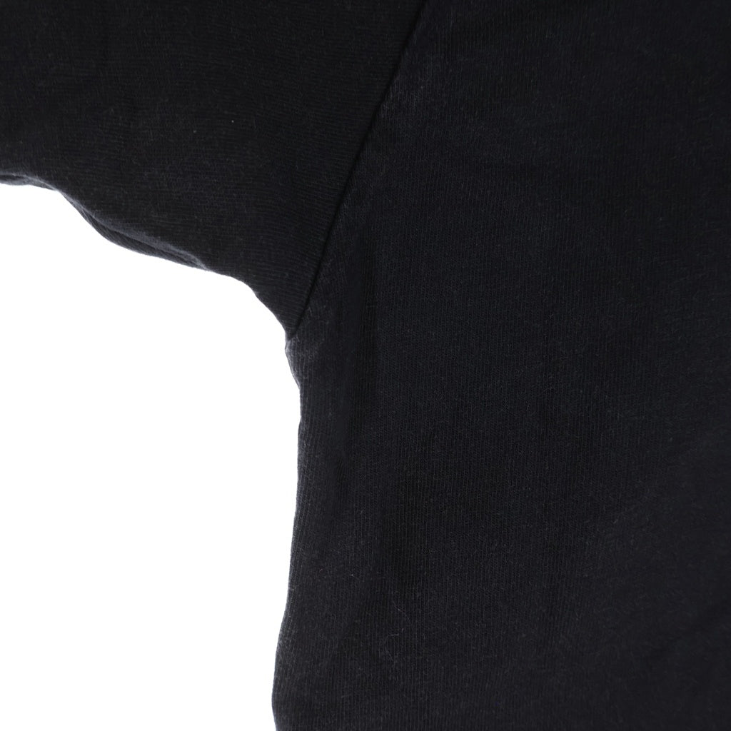 BALENCIAGA(バレンシアガ) 24SS ユーズド加工フレイムロゴオーバーサイズ半袖Tシャツ カットソー ブラック 787349 TQVW7