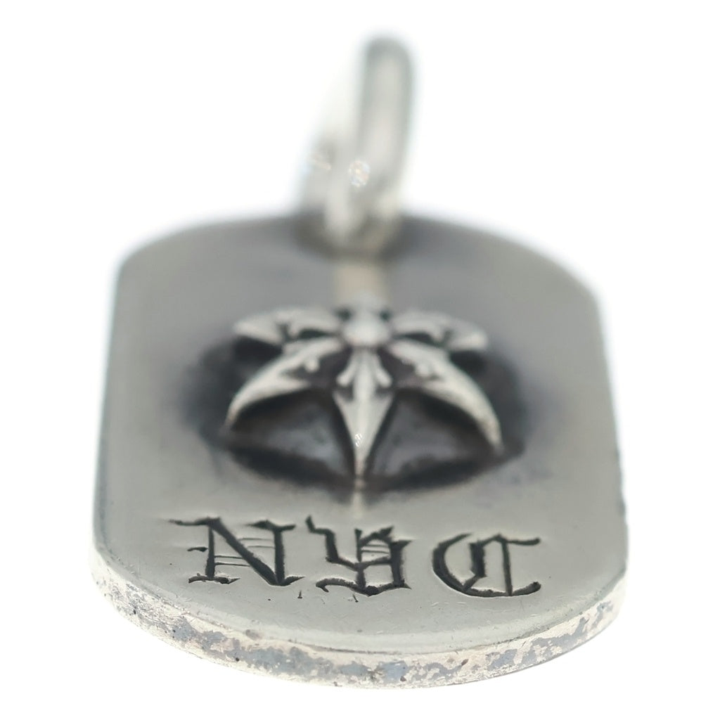 CHROME HEARTS(クロムハーツ) RAISED STAR DOGTAG NYC限定 レイズドスター ドッグタグ ペンダントトップ シルバー