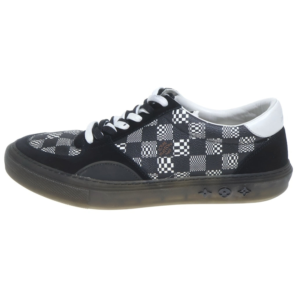 LOUIS VUITTON(ルイヴィトン) 21SS LV Ollie Damier オーリー ダミエパターン ライン ローカットスニーカー ブラック 1A8Q1D