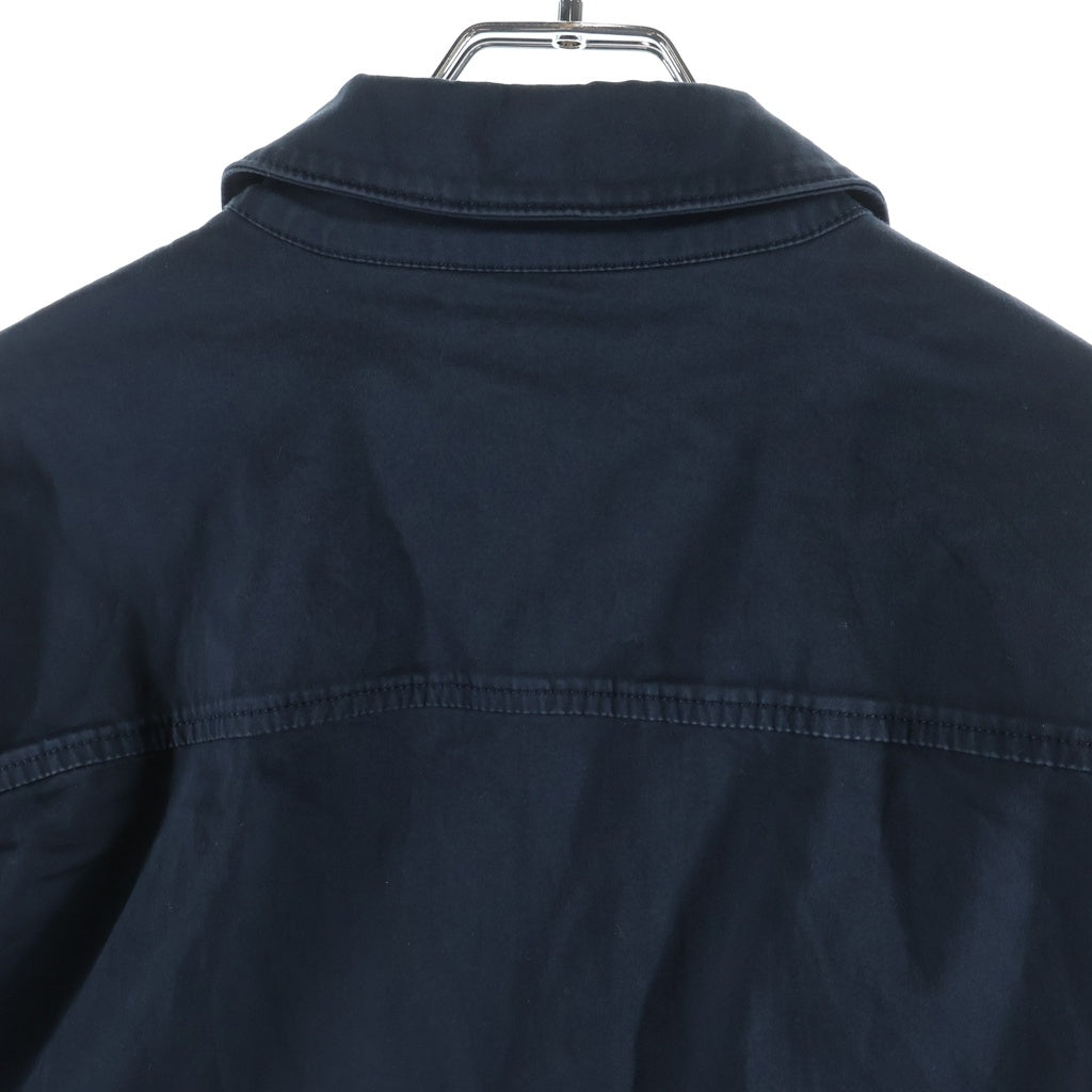 STONE ISLAND(ストーンアイランド) TRETCH ORGANIC COTTON JACKET ロゴワッペン付き ジップアップ オーガニックコットンジャケット ネイビー L1S151200015 S0012
