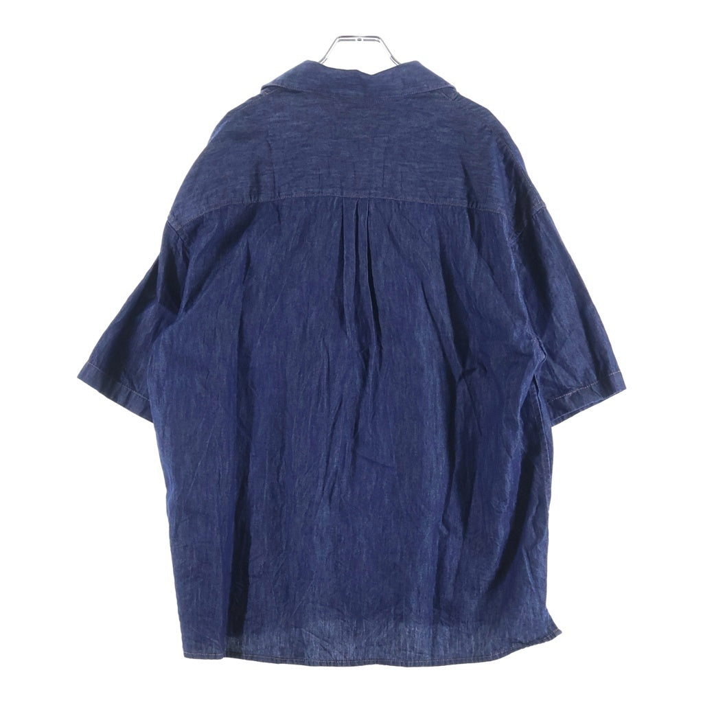 LOEWE(ロエベ) Denim Shirt アナグラム 刺繍 半袖デニムシャツ インディゴ H526Y1DX05