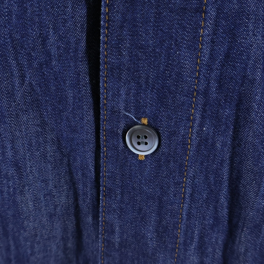 LOEWE(ロエベ) Denim Shirt アナグラム 刺繍 半袖デニムシャツ インディゴ H526Y1DX05