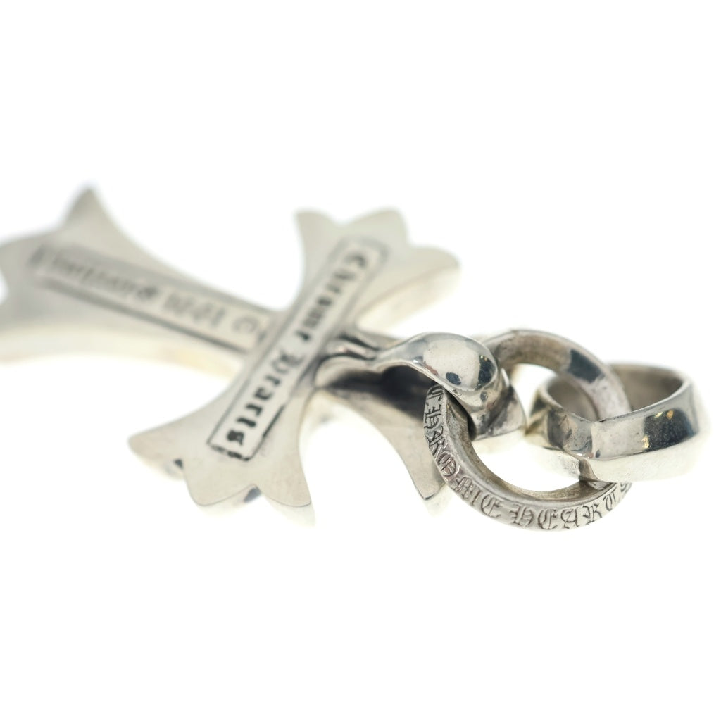 CHROME HEARTS(クロムハーツ) CH CRS SML W/BALE Wベイル スモールCHクロス ペンダントトップ シルバー BCA218