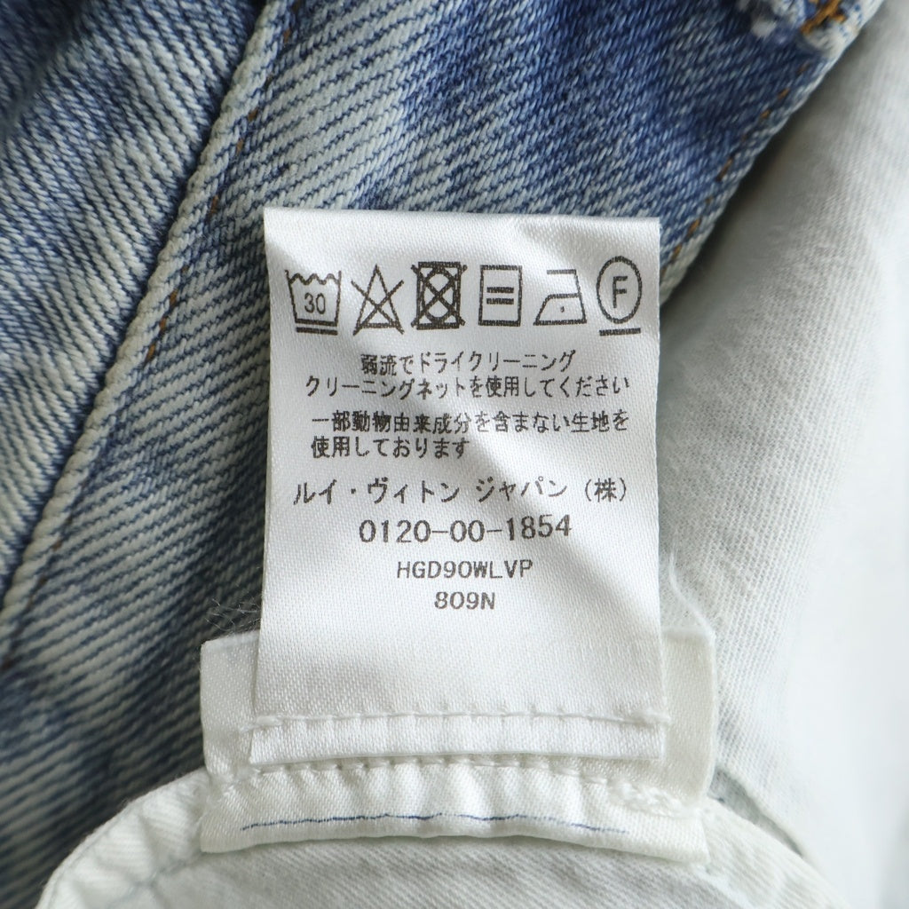 LOUIS VUITTON(ルイヴィトン) 19AW Flared Denim Pants ジップアップ フレアデニムパンツ ブルー HHD41WLVP