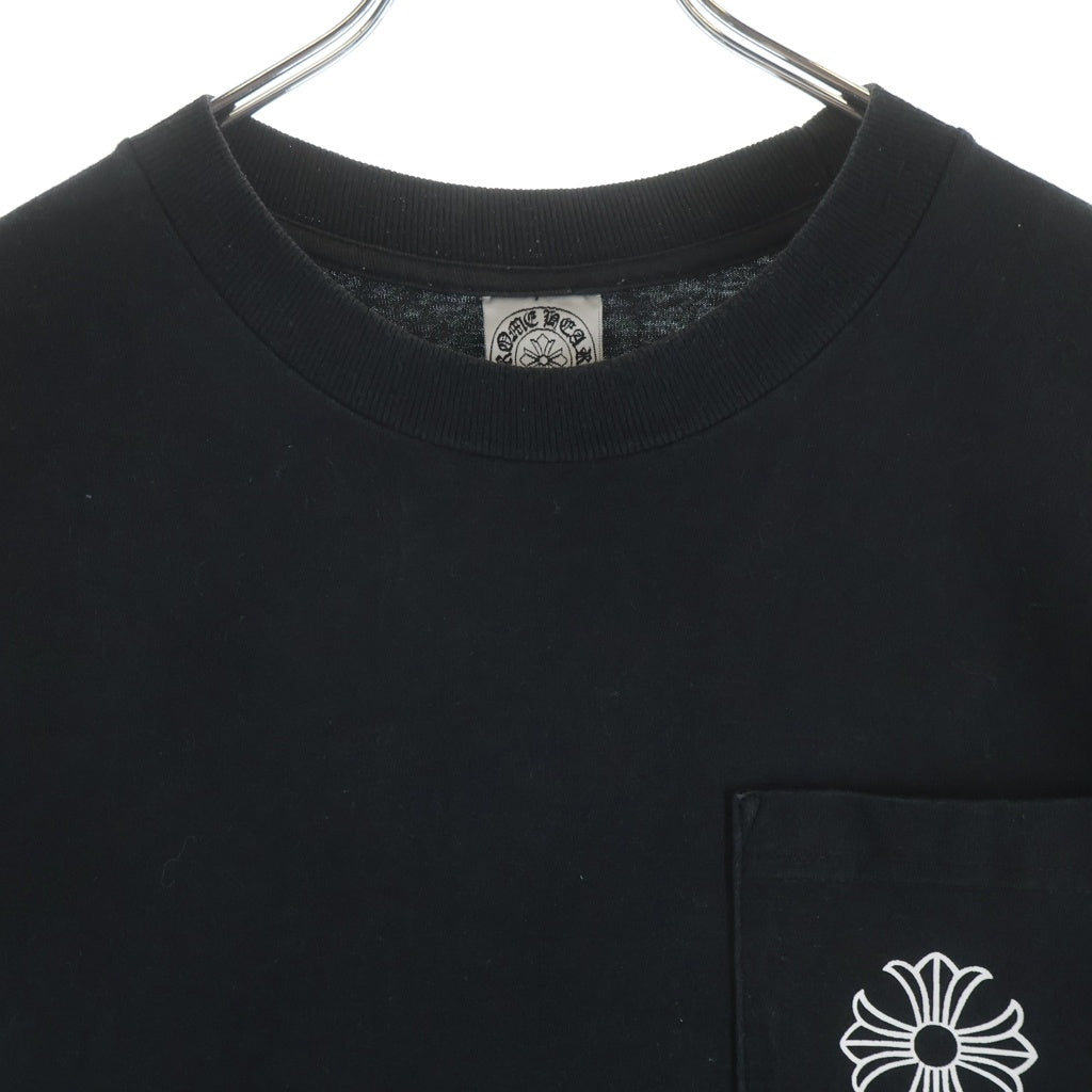 CHROME HEARTS(クロムハーツ) OLD CH PLS CROSS TEE オールド バックCHプラス クロスプリント 半袖Tシャツ カットソー ブラック