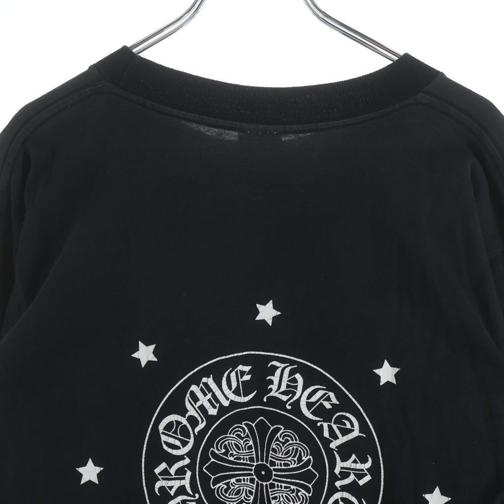 CHROME HEARTS(クロムハーツ) OLD STAR L/S Tee アームスター ホースシュープリント 長袖Tシャツ カットソー ブラック