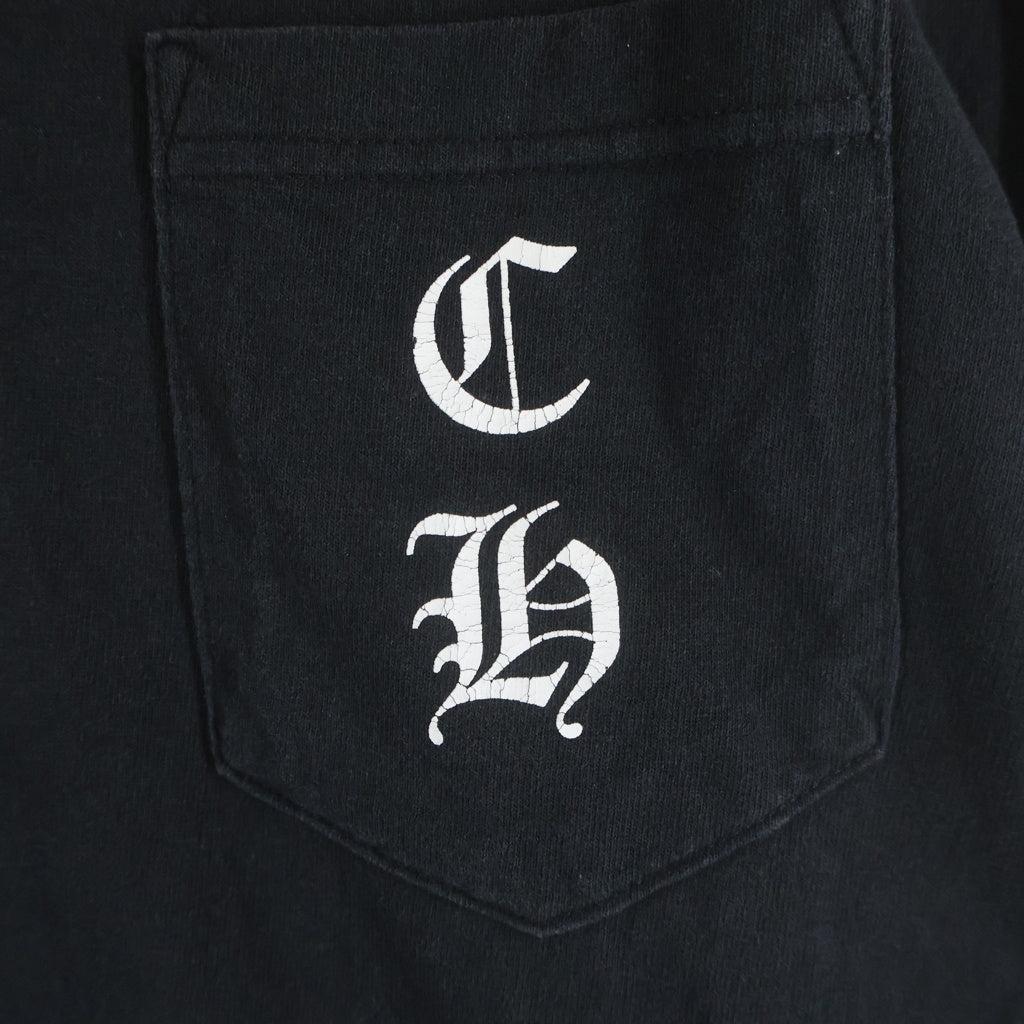 CHROME HEARTS(クロムハーツ) OLD STAR L/S Tee アームスター ホースシュープリント 長袖Tシャツ カットソー ブラック