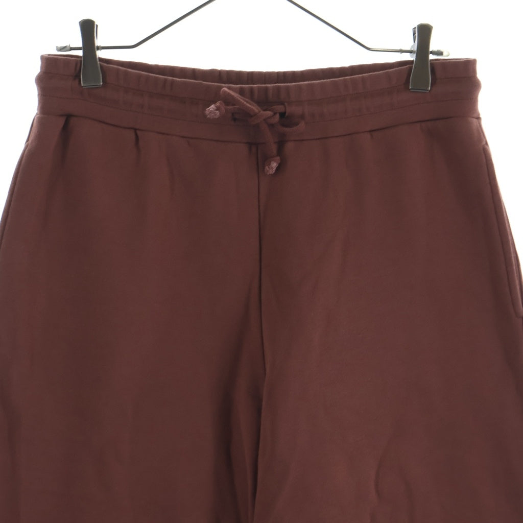 DRIES VAN NOTEN(ドリスヴァンノッテン) ウエストリブ ドローストリング ワイドスウェットパンツ ライトブラウン