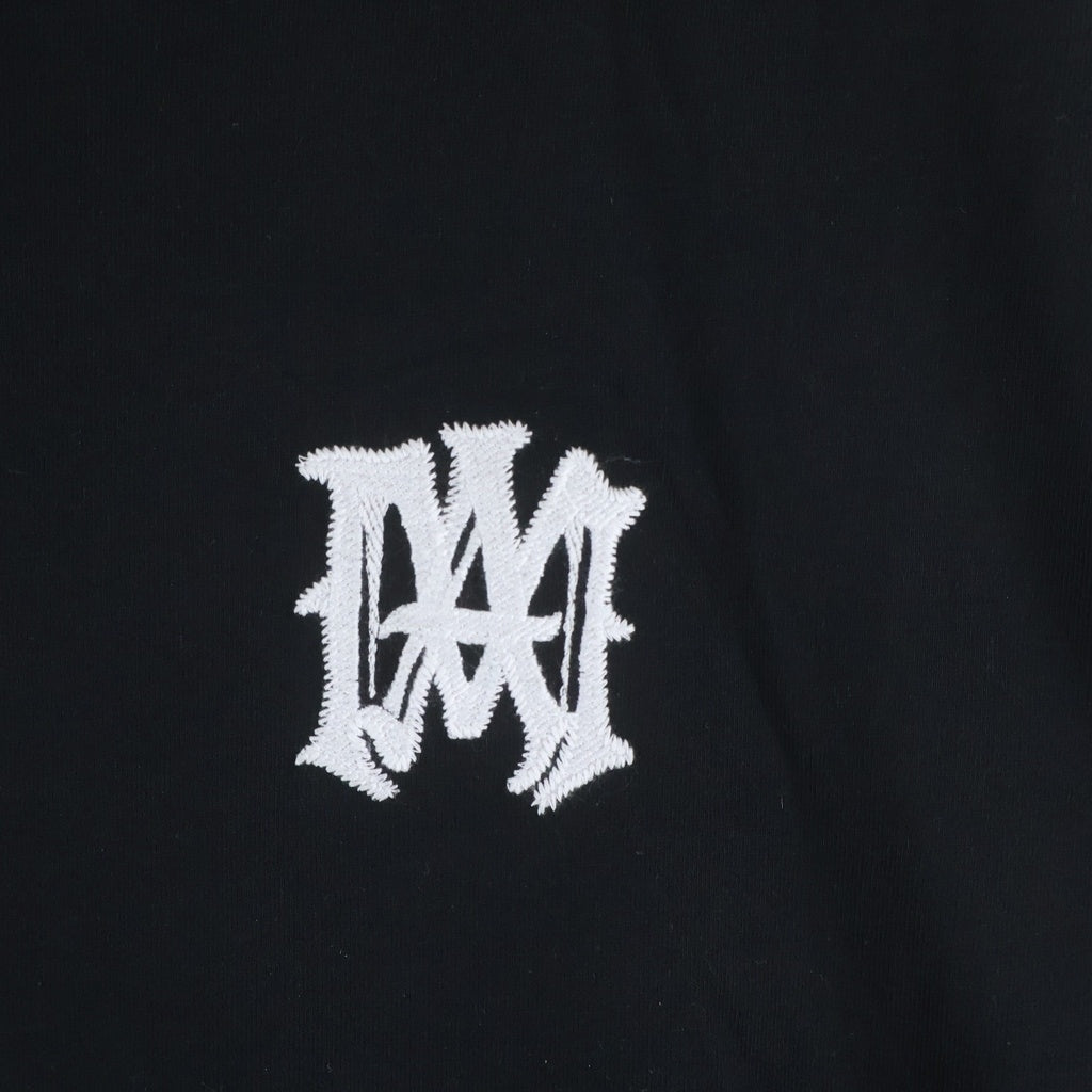 AMIRI(アミリ) 26SS MA Chateau TEE ロゴ刺繍 クルーネック 半袖Tシャツ カットソー ブラック AMTOJR1070