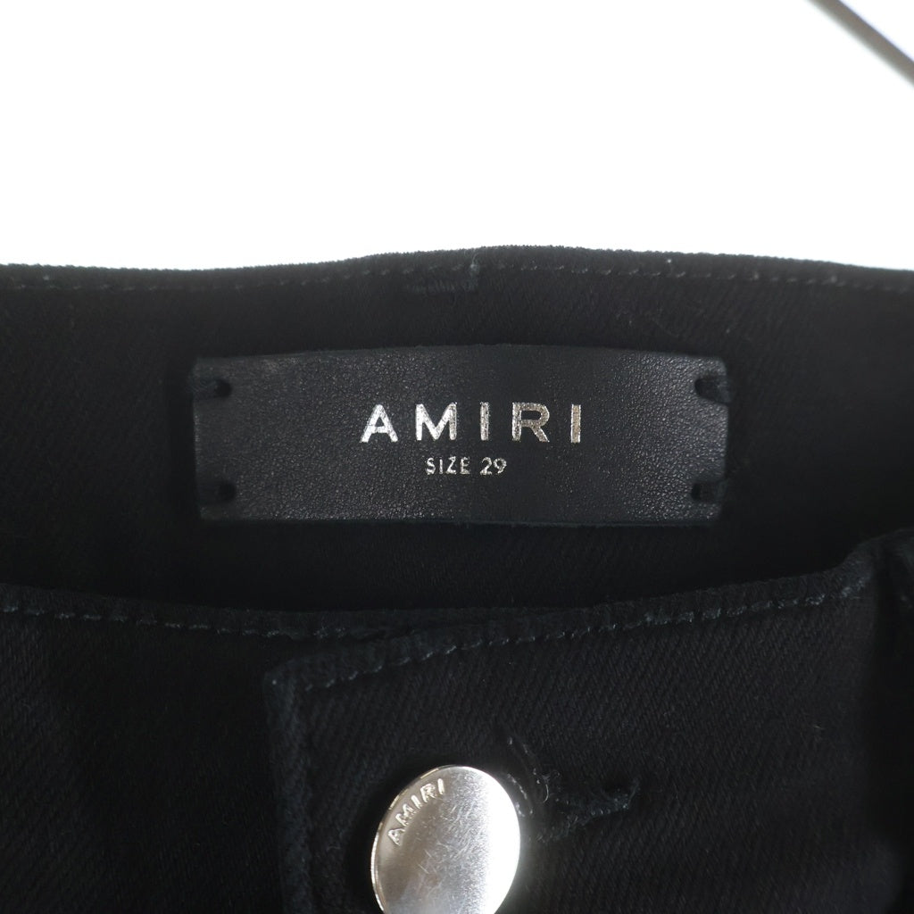AMIRI(アミリ) STACK FLAIR PANTS スタックフレア ダメージ加工 デニムパンツ インディゴブラック