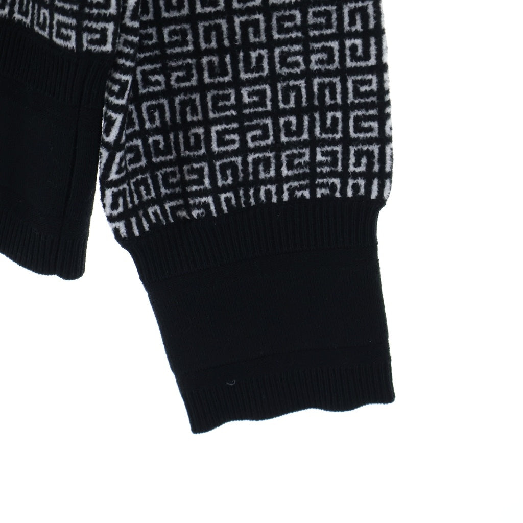 GIVENCHY(ジバンシィ) 4G Allover Crewneck Sweater オールオーバー クルーネック 長袖ニット セーター ブラック/ホワイト BM90H84Y9F