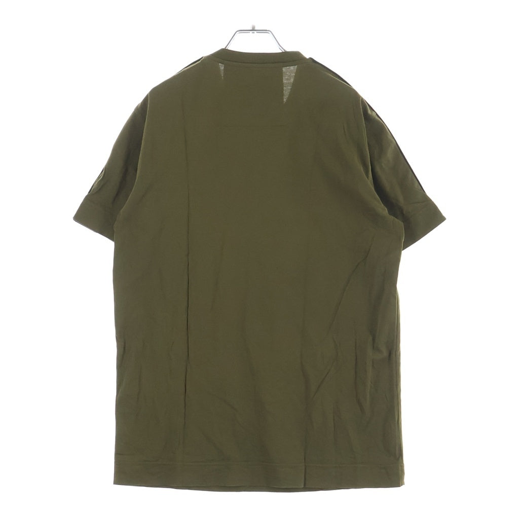 GIVENCHY(ジバンシィ) 21AW ロゴテープ スリムフィット クルーネック 半袖Tシャツ カットソー カーキ BM714Q3Y6B