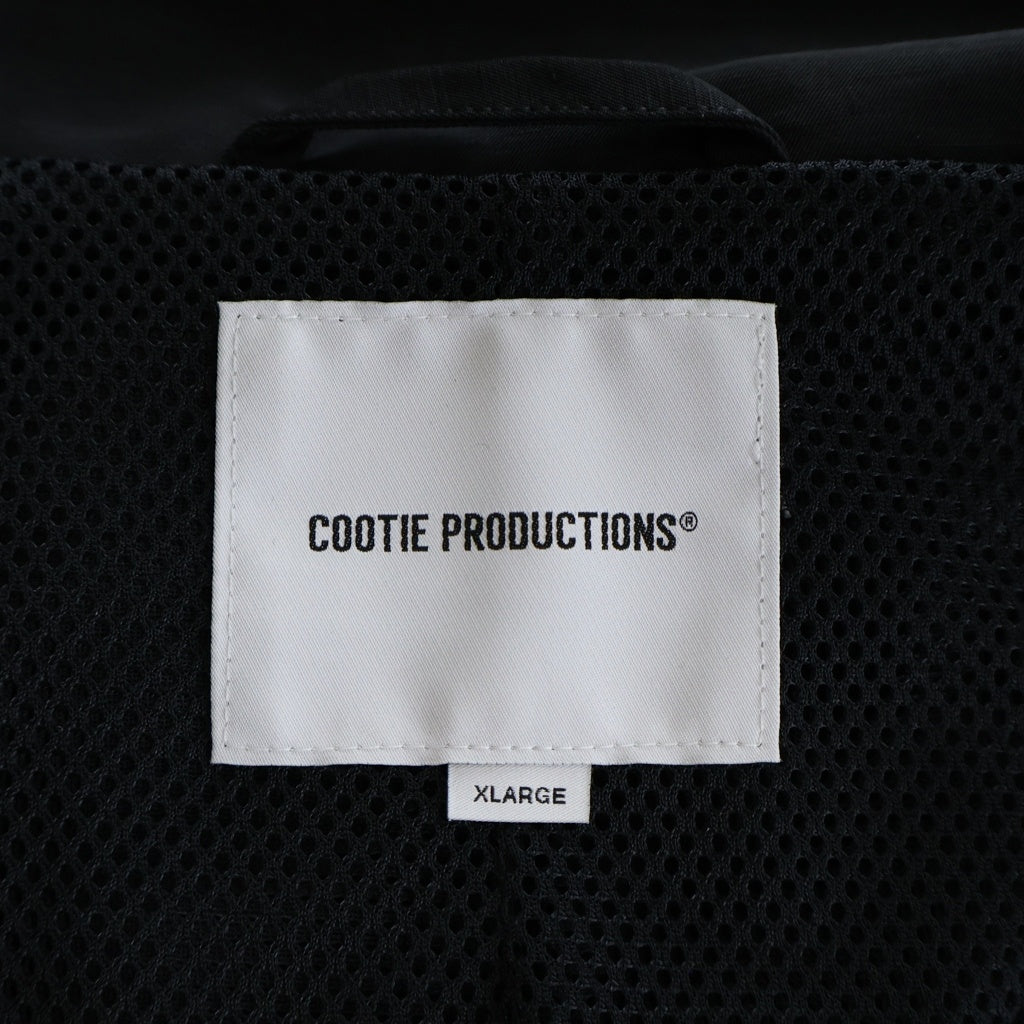 COOTIE PRODUCTIONS(クーティー プロダクションズ) 25SS Weather Training Jacket フロントロゴ ウェザー トレーニングジャケット ブラック CTE-25S205