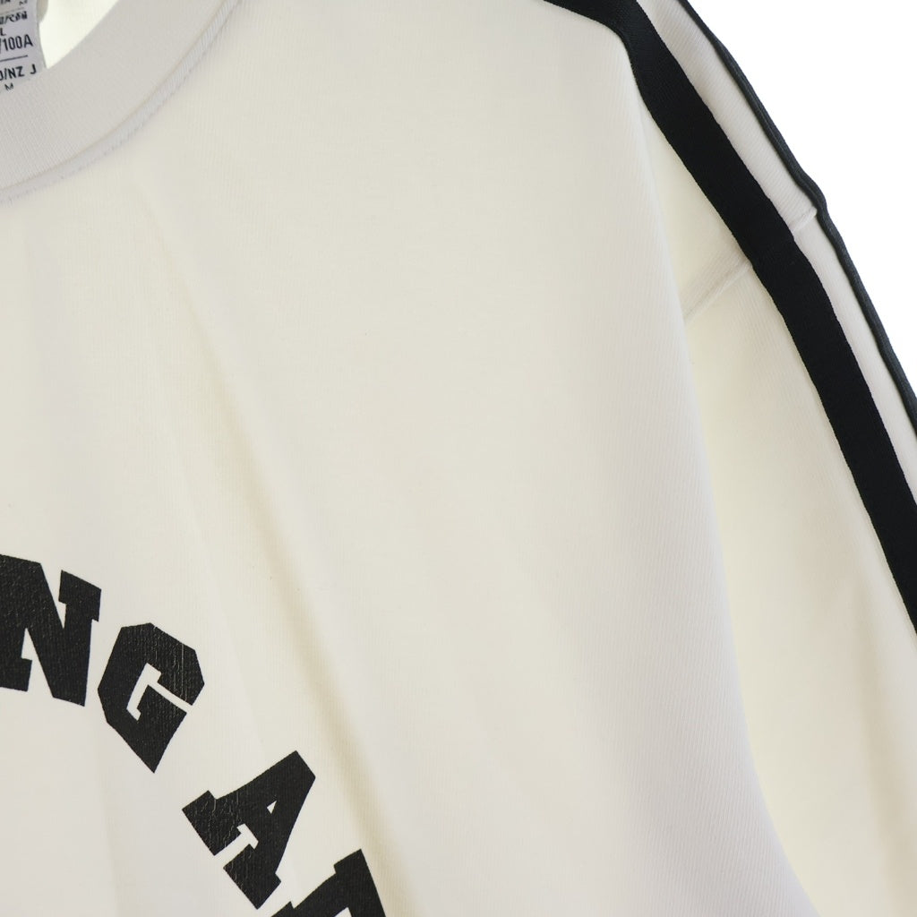 adidas(アディダス) ×A BATHING APE LOGO TEE アベイシングエイプ ロゴプリント クルーネック 半袖Tシャツ カットソー ホワイト JN7120