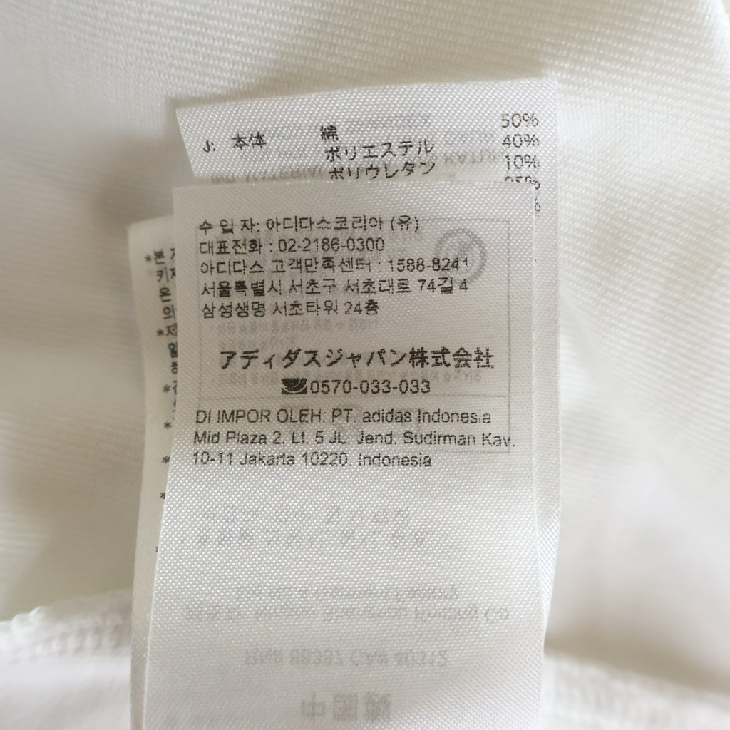 adidas(アディダス) ×A BATHING APE LOGO TEE アベイシングエイプ ロゴプリント クルーネック 半袖Tシャツ カットソー ホワイト JN7120