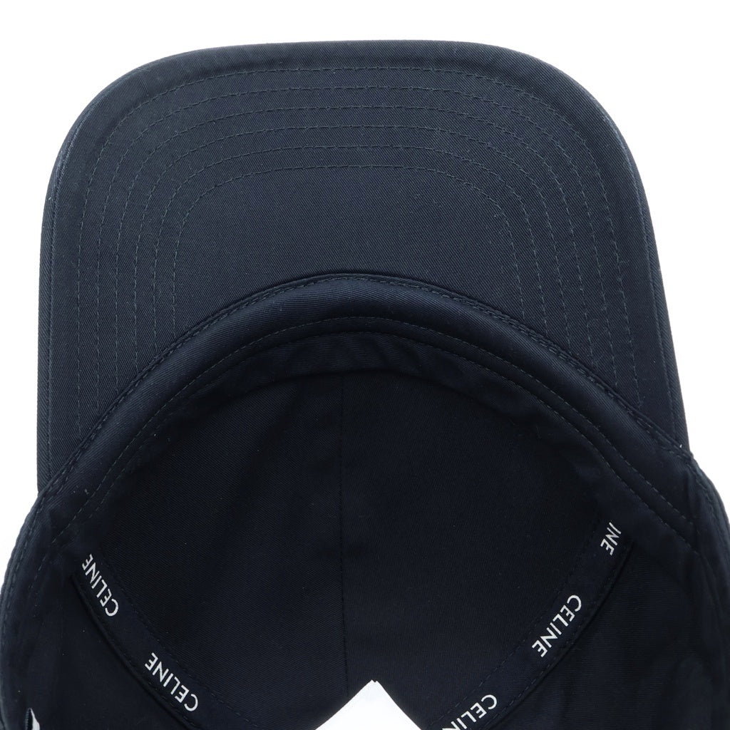 CELINE(セリーヌ) TRIOMPHE BASEBALL CAP トリオンフ ベースボールキャップ 帽子 ブラック 2AUT6969P.38NO