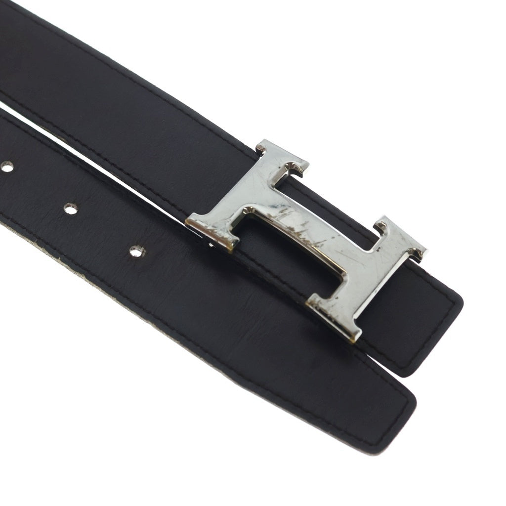 HERMES(エルメス) H Buckle Belt Hバックルベルト ブラウン/シルバー
