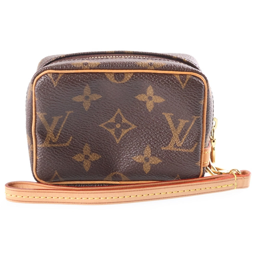 LOUIS VUITTON(ルイヴィトン) モノグラム トゥルース ワピティ PVC レザー ポーチ マルチケース 小物入れ ブラウン M58030 レディース