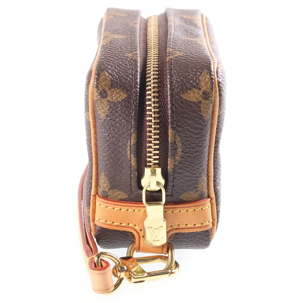 LOUIS VUITTON(ルイヴィトン) モノグラム トゥルース ワピティ PVC レザー ポーチ マルチケース 小物入れ ブラウン M58030 レディース