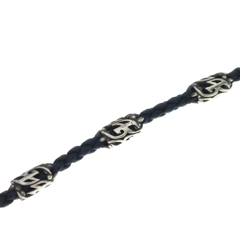 Personal Jesus(パーソナルジーザス) BLACK SPINEL NECKLACE W/PJ DAGGER ブラックスピネル ダブルPJダガー ネックレス シルバー/ブラック
