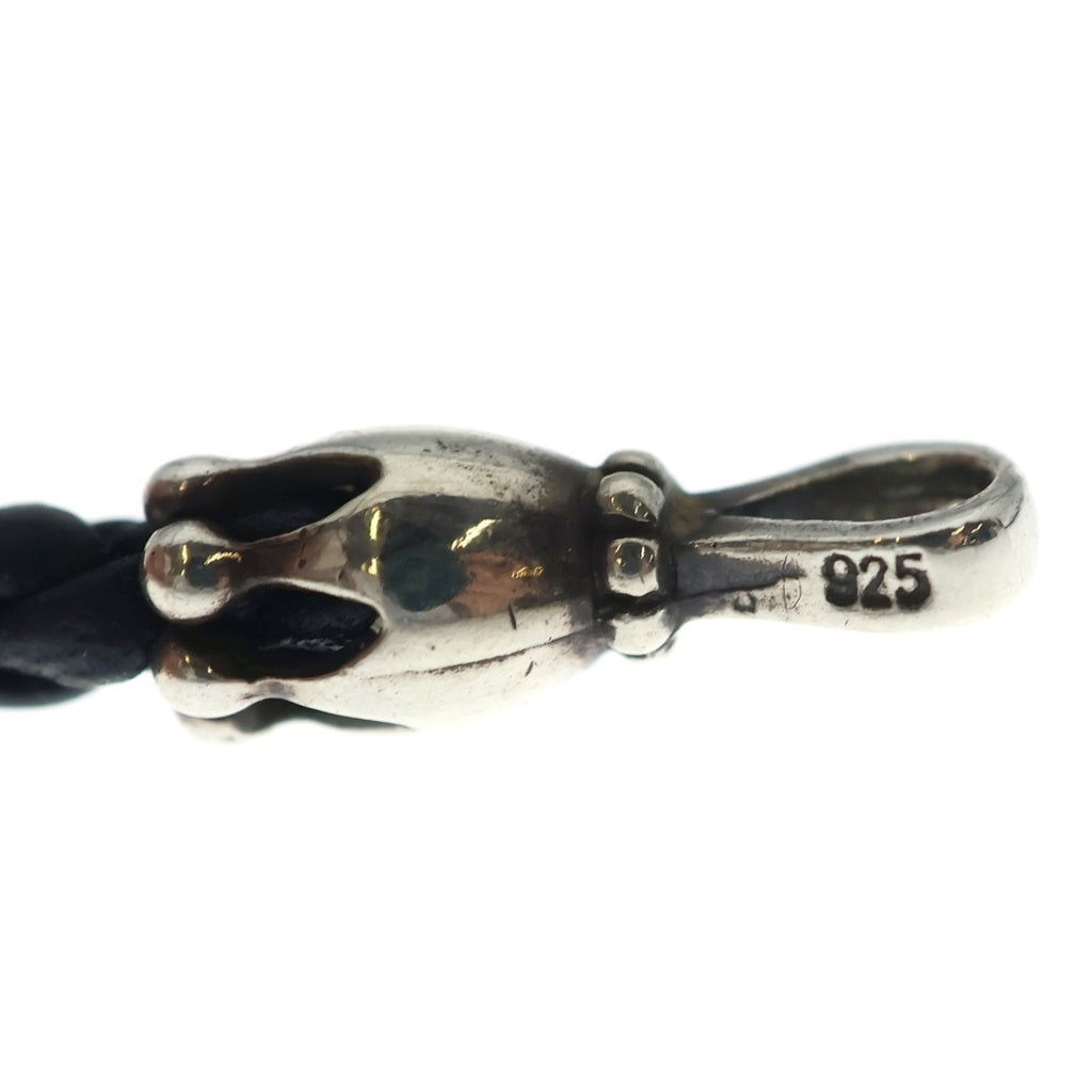 Personal Jesus(パーソナルジーザス) BLACK SPINEL NECKLACE W/PJ DAGGER ブラックスピネル ダブルPJダガー ネックレス シルバー/ブラック