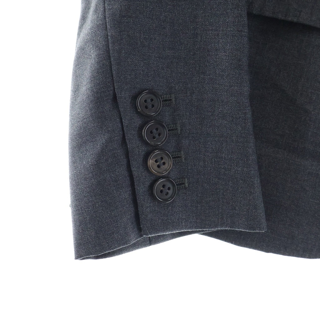THOM BROWNE(トムブラウン) Tailored Jacket ノッチドラペル 2B 裏地ストライプ テーラードジャケット グレー レディース