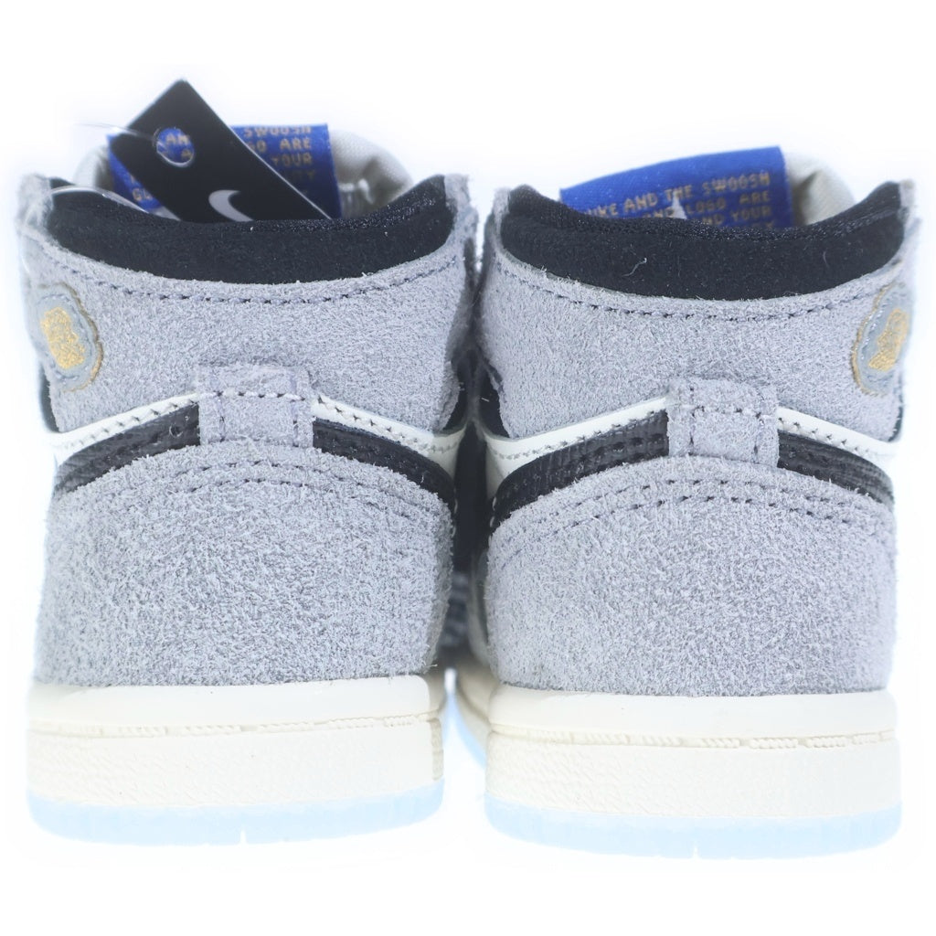 NIKE(ナイキ) TD JORDAN 1 RETRO HIGH OG Cool Grey/Sail キッズ ジョーダンワン ハイカットスニーカー グレー US2C/8.0cm FD1413-003