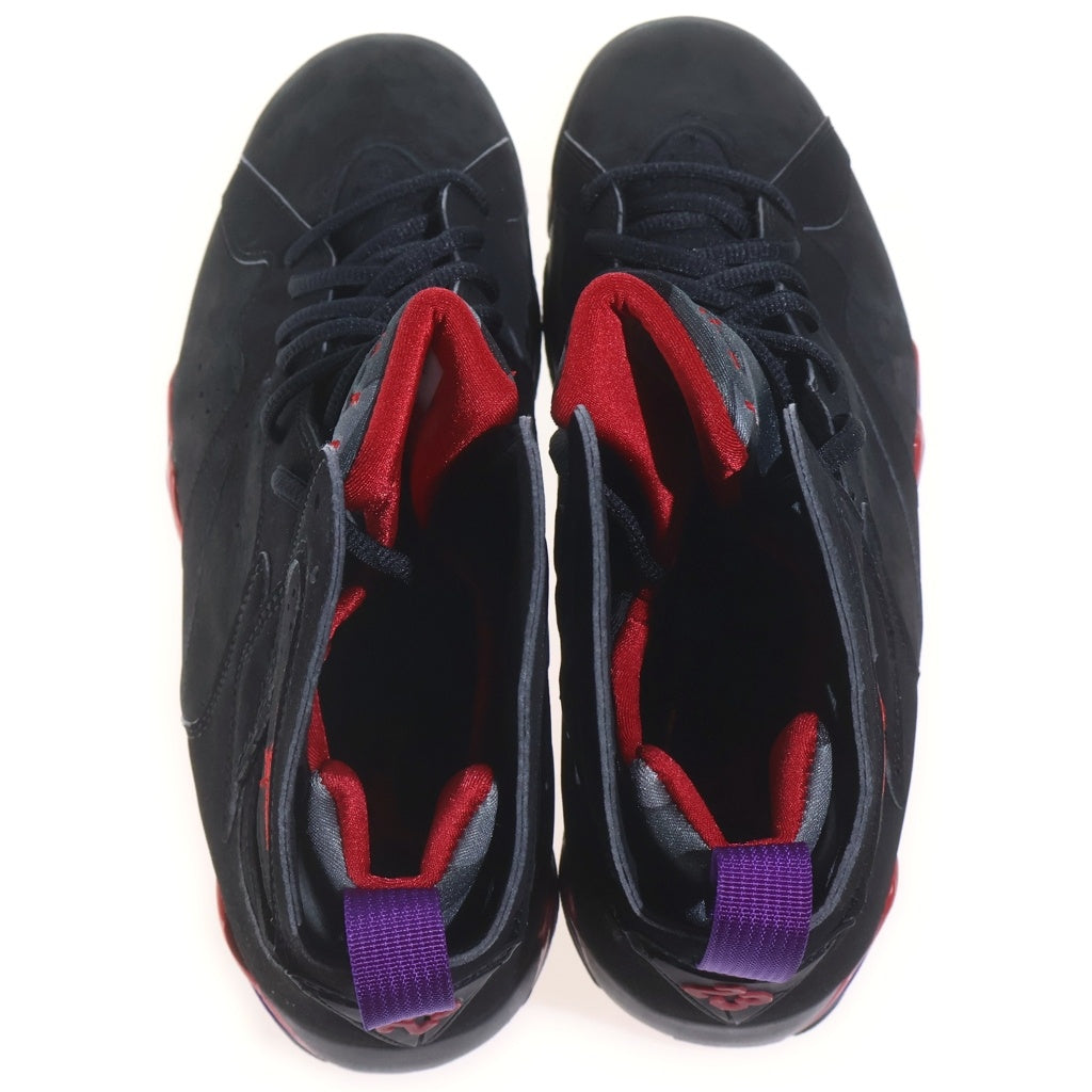 NIKE(ナイキ) 【観賞用 2002年製】エアジョーダン7 レトロ ラプターズ ハイカットスニーカー ブラック/パープル US9.5/27.5cm 304775-006