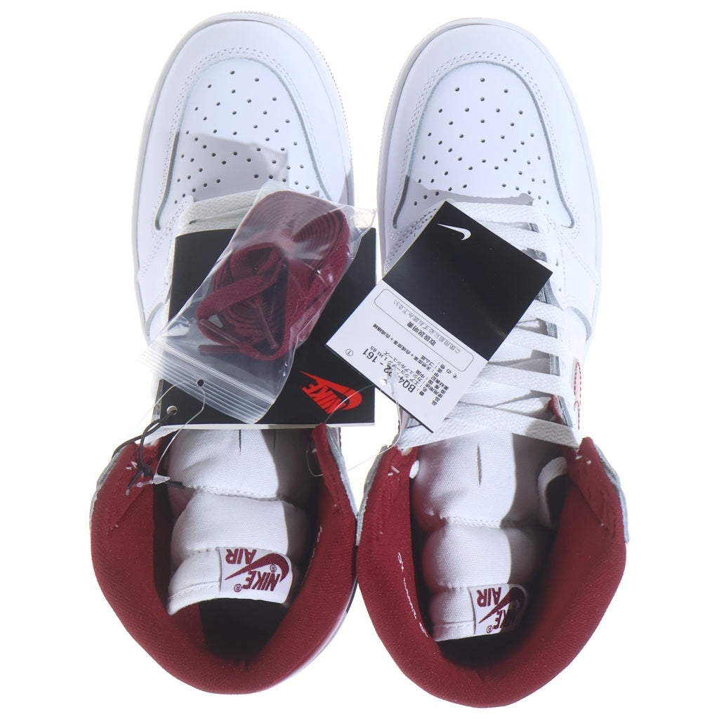 NIKE(ナイキ) AIR JORDAN 1 HIGH 85 Metallic Burgundy エアジョーダンワン メタリックバーガンディ ハイカットスニーカー ホワイト US10/28.0cm BQ4422-161