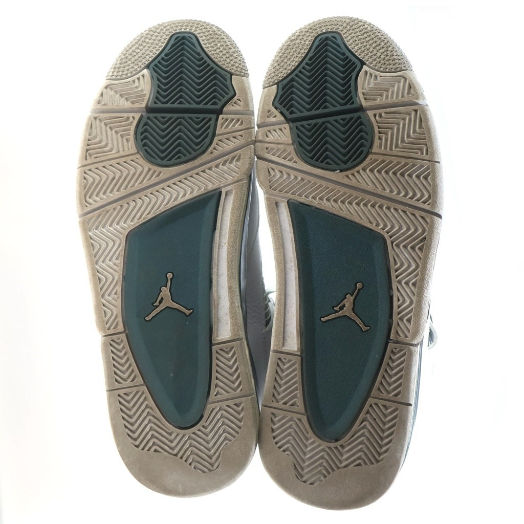 NIKE(ナイキ) AIR JORDAN 4 RETRO OXIDIZED GREEN エアジョーダン4 レトロ オキシダイズドグリーン ハイカットスニーカー ホワイト/グリーン US9.5/27.5cm FQ8138-103