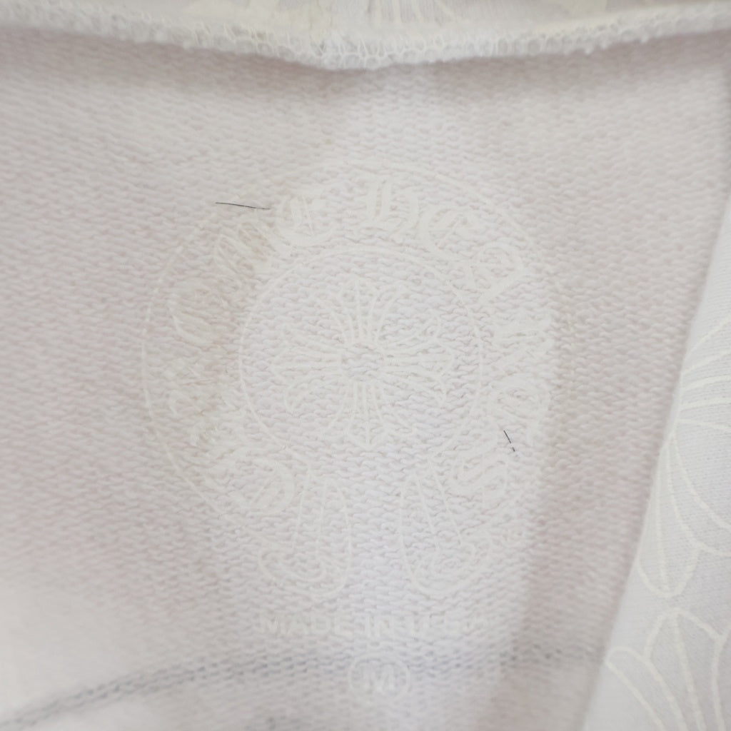 CHROME HEARTS(クロムハーツ) SWTSHRT PLVR CHプラス総柄 バックホースシュー フーディー プルオーバーパーカー ホワイト