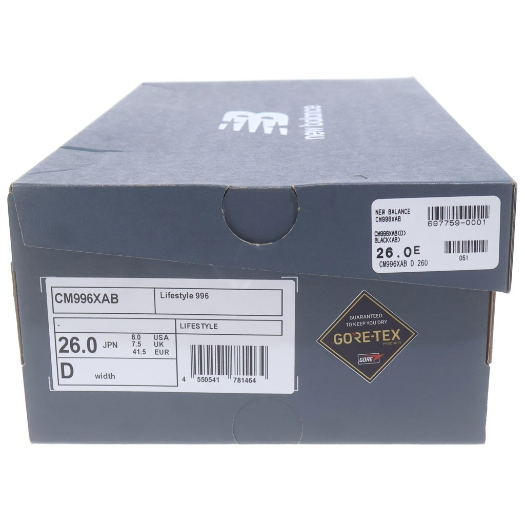 New Balance(ニューバランス) CM996XAB GORE-TEX ゴアテックス ローカットスニーカー ブラック US8/26cm