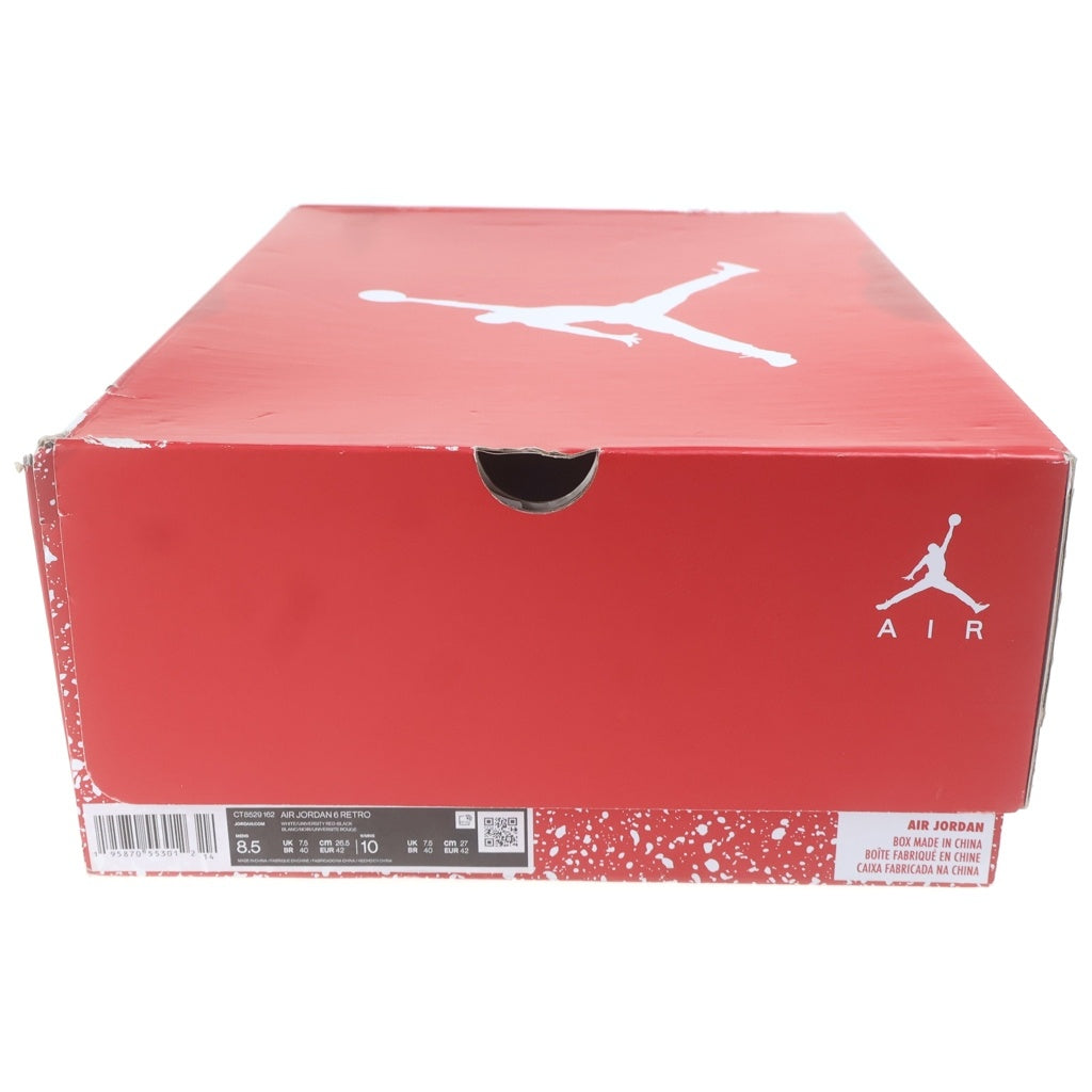 NIKE(ナイキ) AIR JORDAN 6 RETRO CT8529-162 エアジョーダン6 レトロ ハイカットスニーカー シューズ ホワイト US8.5/26.5cm
