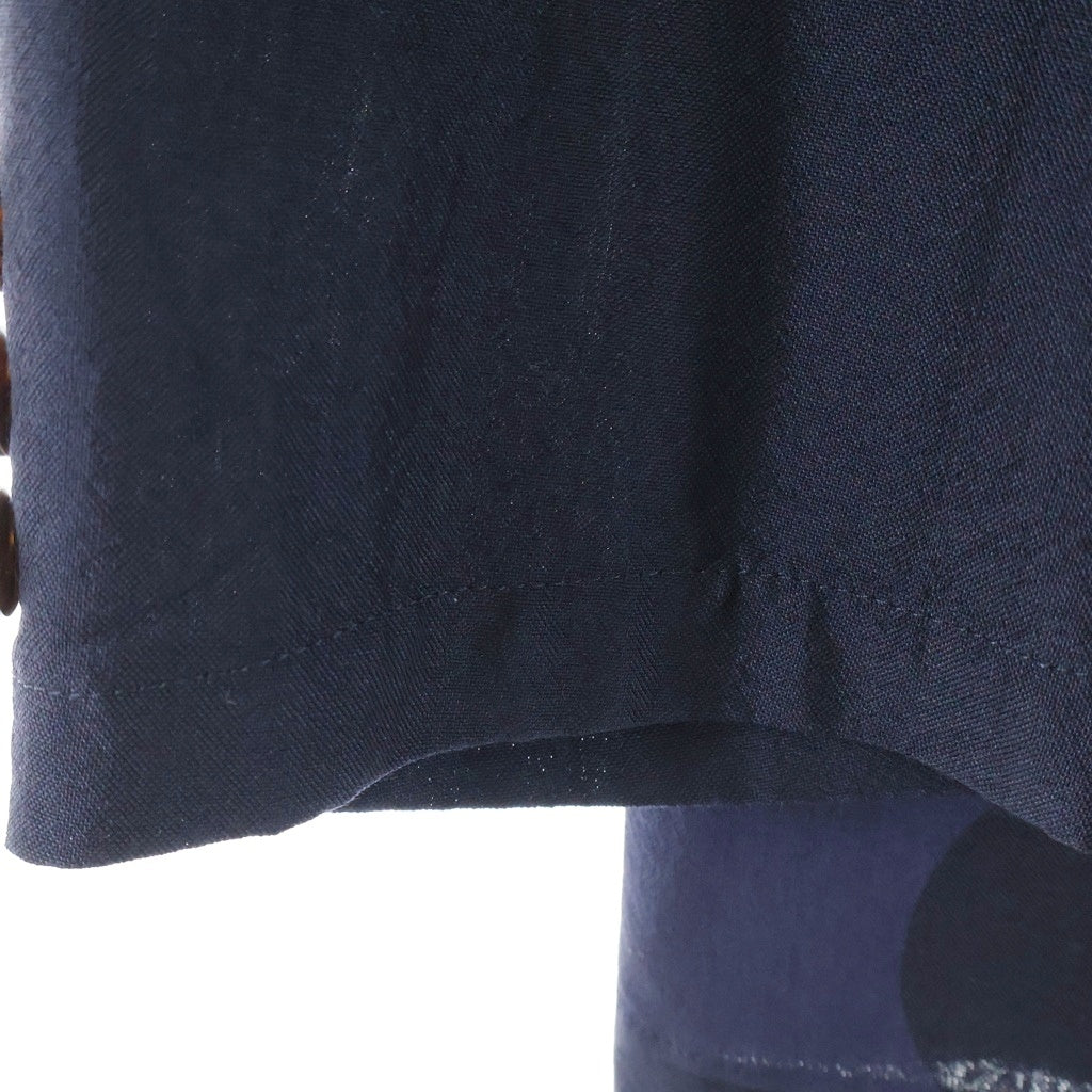 COMME des GARCONS HOMME(コムデギャルソンオム) 02SS 田中オム ドット柄 3B ノッチドラペル シングルテーラードジャケット ブラック/パープル HE-J014 AD2001