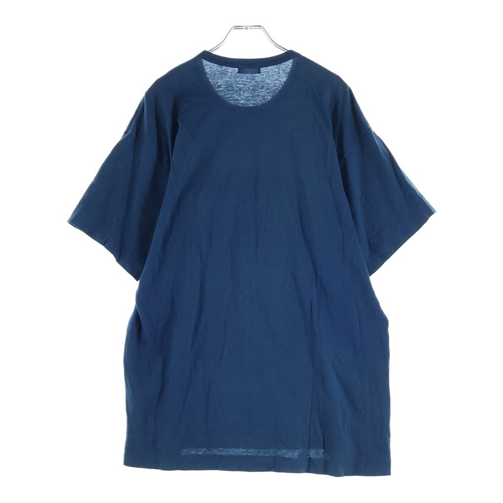 COMME des GARCONS HOMME(コムデギャルソンオム) 98SS 田中オム スプリットロゴ クルーネック半袖Tシャツ カットソー ブルー HT-100310 AD1997