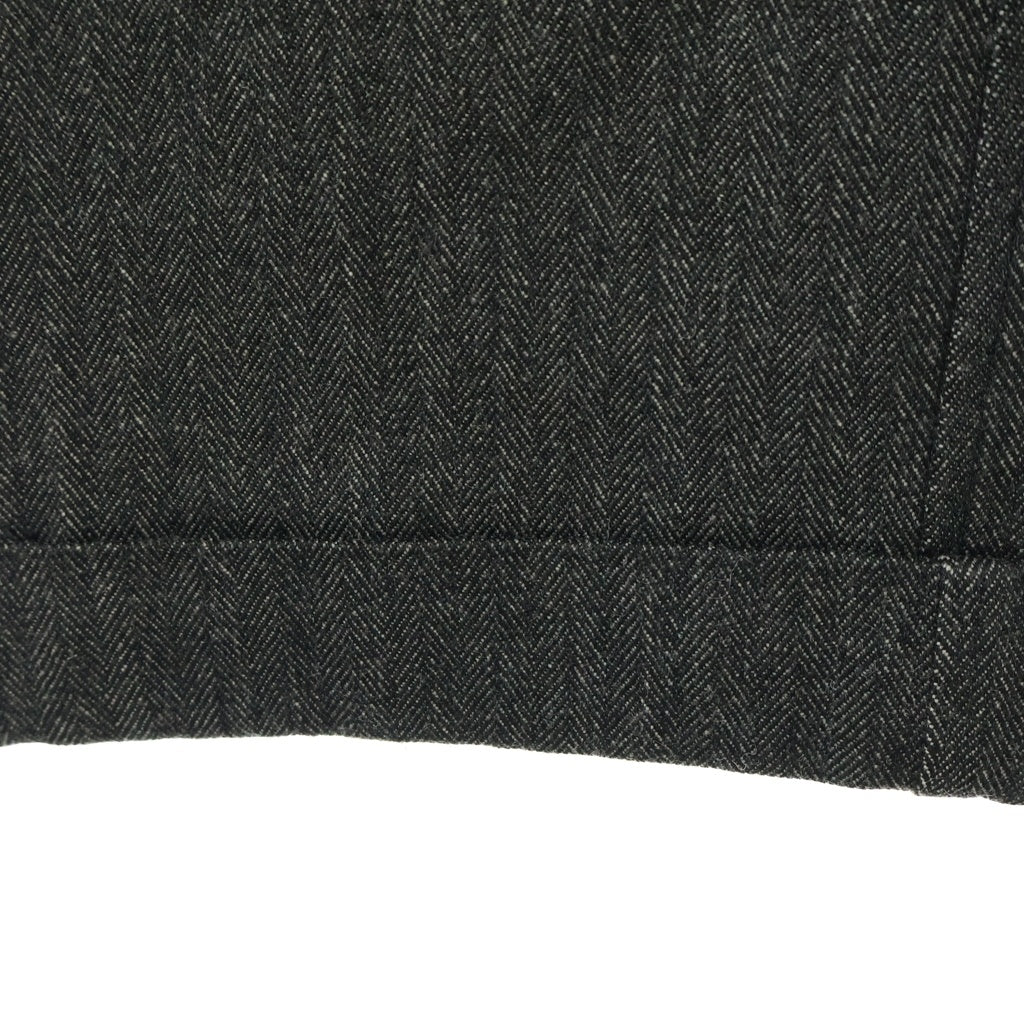 COMME des GARCONS HOMME(コムデギャルソンオム) 99AW 田中オム ウール混 ジップフライ ヘリンボーン スラックスパンツ グレージュ HP-04026M AD1999