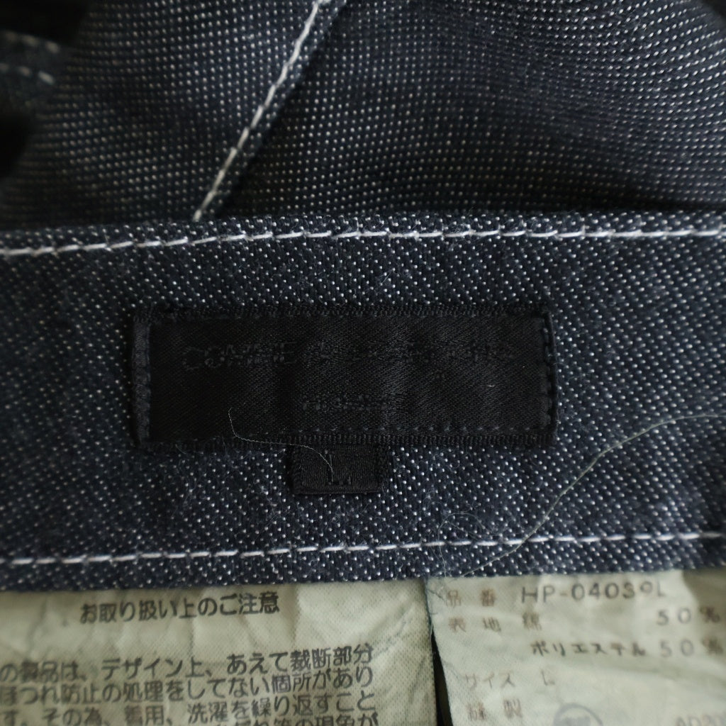COMME des GARCONS HOMME(コムデギャルソンオム) 00AW 田中オム 再構築 ドッキング バイカラー デニムパンツ グレー HP-04039L AD2000